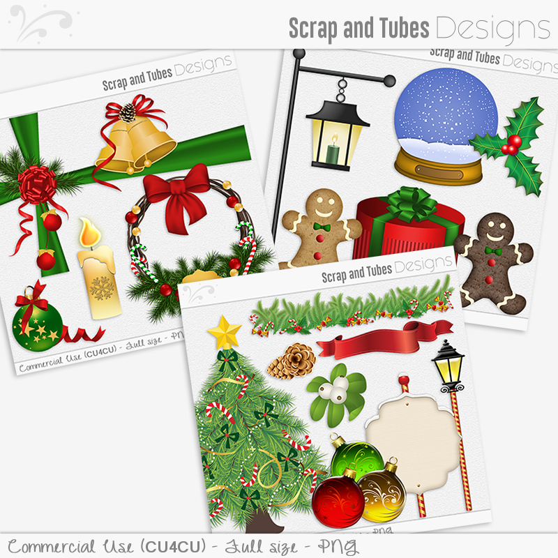Bundle ~ Christmas Mix Clipart - Click Image to Close